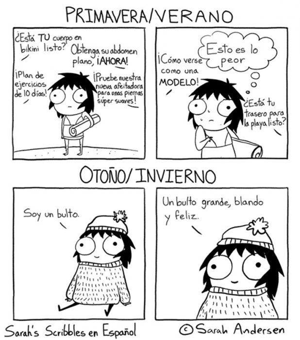 Ilustraciones Sarah Andersen. Primavera/verano