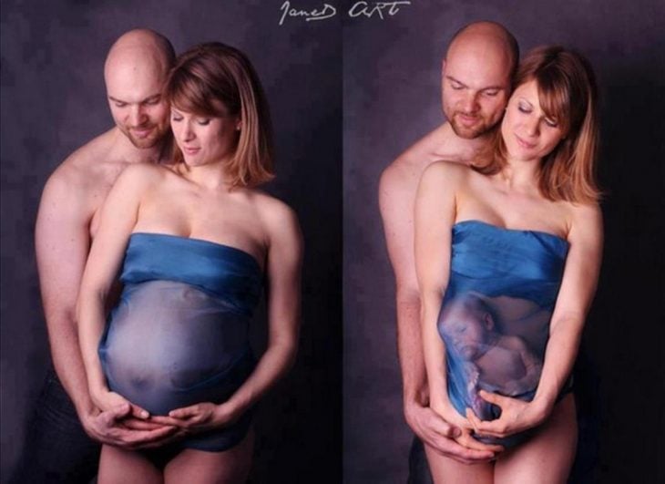 fotos del embarazo antes del bebé y después