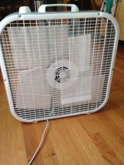 ventilador con pañuelos aromáticos