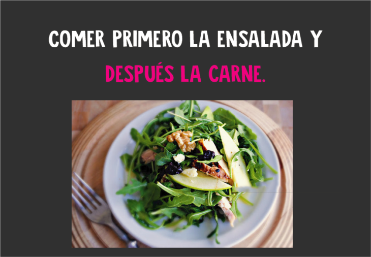 Comer primero la ensalada 