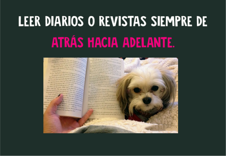 Leer de atrás hacia adelante