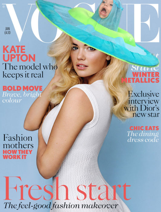 niños en sombrero de vogue