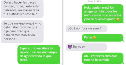 MENSAJES MAS DIVERTIDOS QUE ALGUIEN HA MANDADO