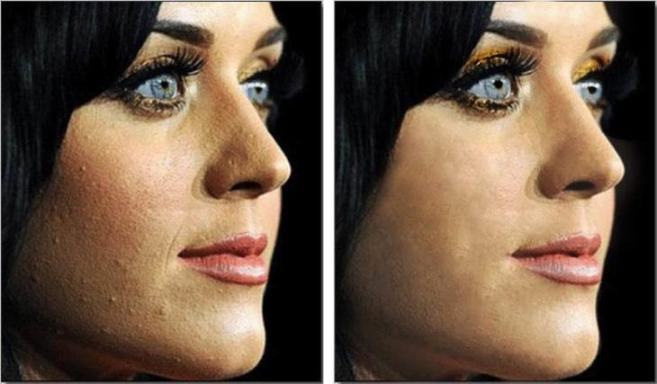 Katy Perry mal maquillaje