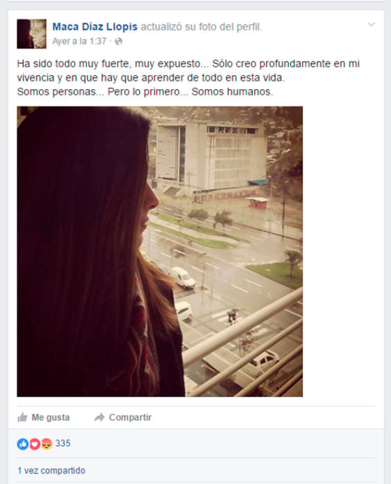 Foto de perfil de facebook de maca díaz llosa