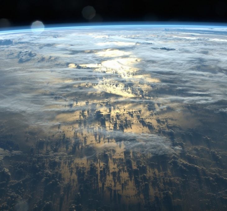 Nubes vistas desde el espacio