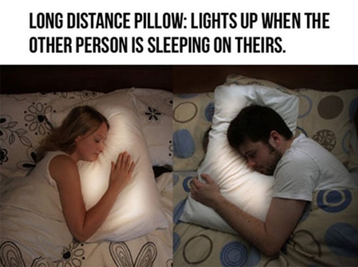 Almohada para parejas a larga distancia