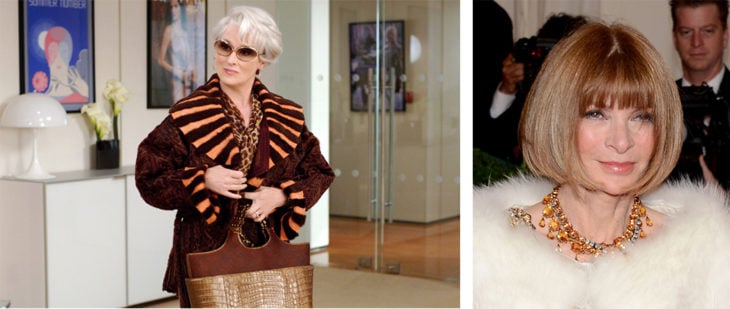 Miranda Priestly real y pelicula