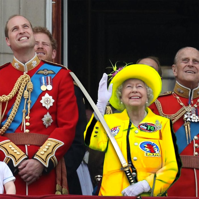 Batalla Photoshop: Reina Isabel II con un vestido de Kill Bill