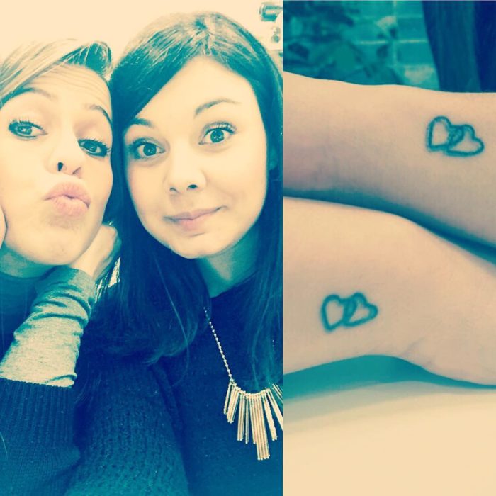 Tatuajes de corazon de hermanas+-