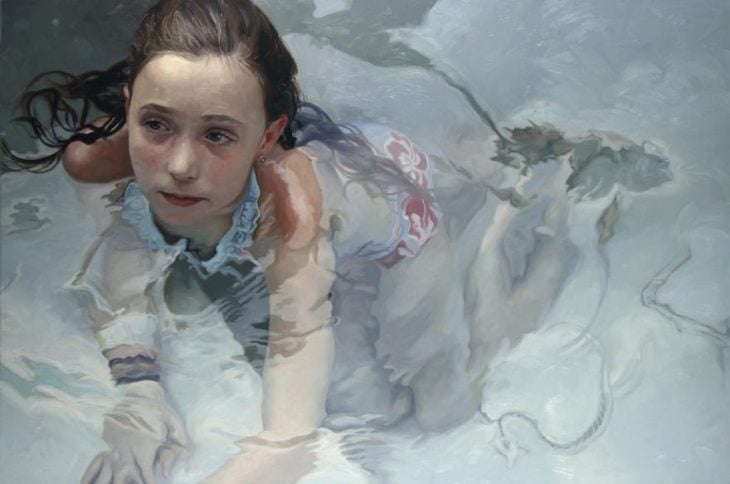 retrato de niña en alberca Alyssa monks