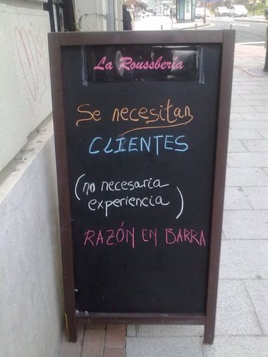 Anuncio de bar 