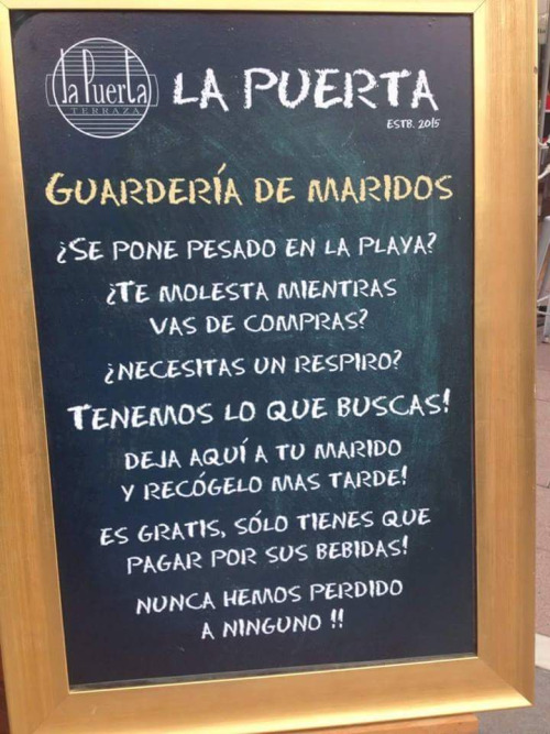 Anuncio de bar 