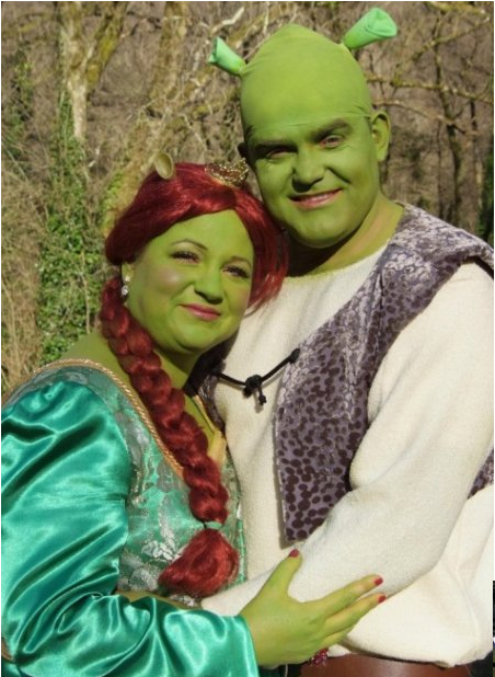 Pareja de Shrek y Fiona