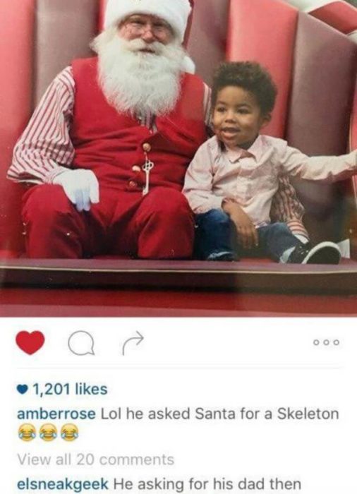 Comentario en foto de instagram de Amber Rose