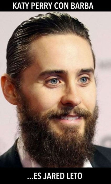 Katy Perry con barba es Jared Leto