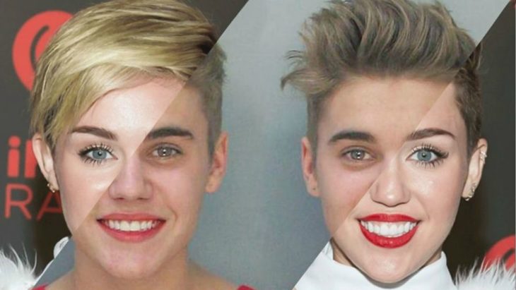 Parecido de Myley Cyrus y Justin Bieber