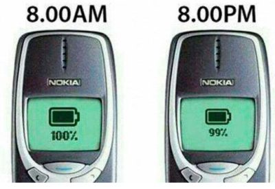 Cosas que antes hacías. La batería del teléfono Nokia duraba días