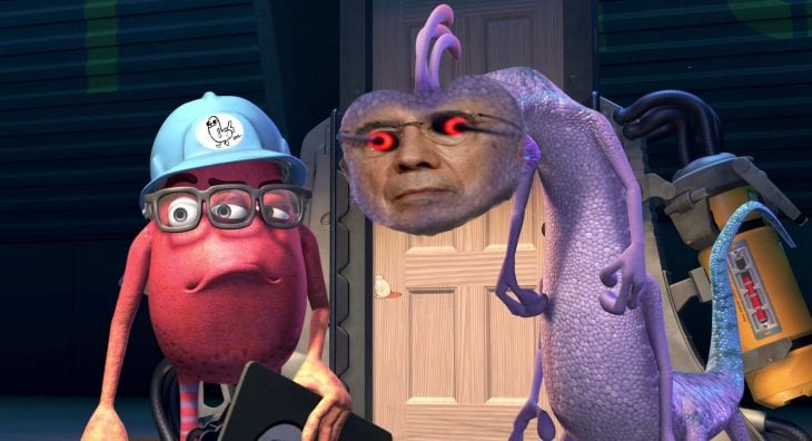 Henrique Mirelles como el malo de Monsters Inc