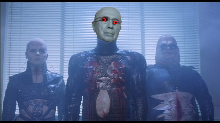 Henrique Mirelles como los Cenobites de Hellraiser