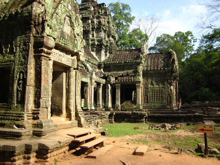 Detalle del templo de Angkor, India