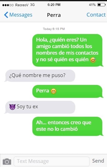 Mensajes crueles y divertidos. La perra de tu ex