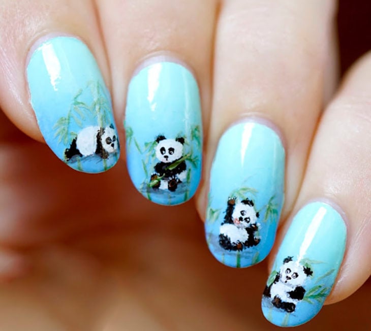 uñas panda