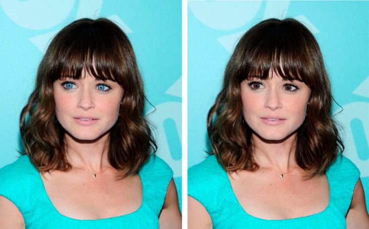 Diferencia de ojos en Alexis Bledel