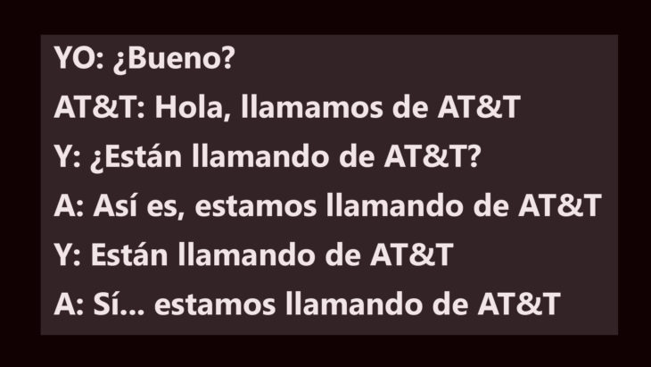 Telemarketin. Llamamos de AT&T