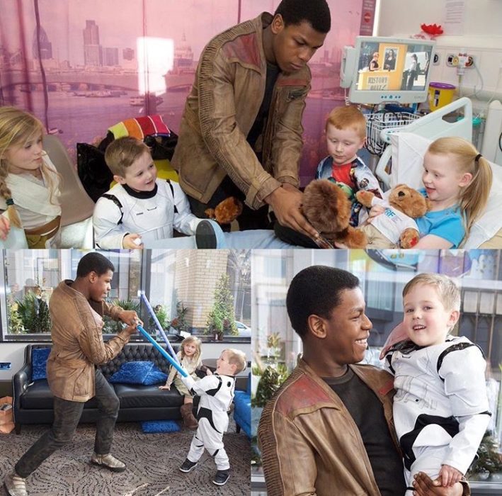 john boyega en hospital infantil 