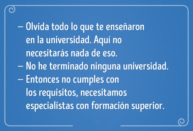 frases de entrevista de trabajo unviersidad