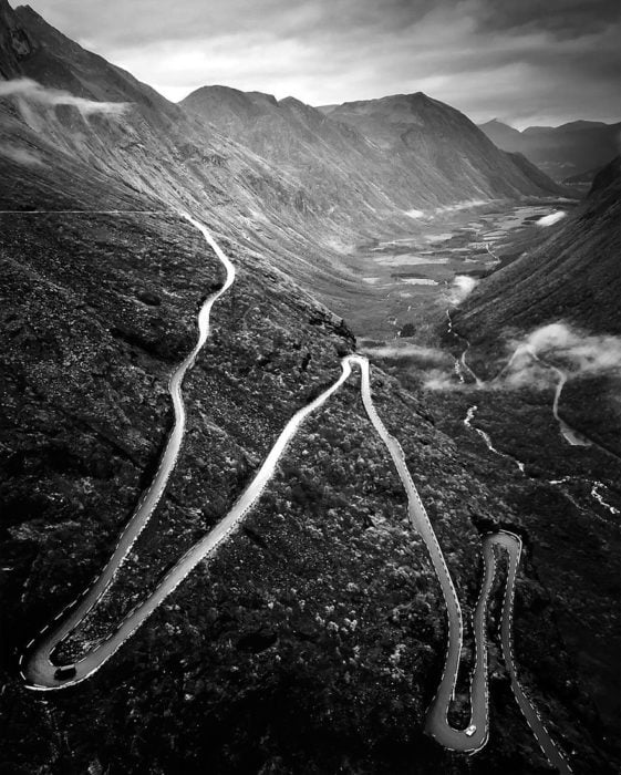 fotografía paisaje a blanco y negro