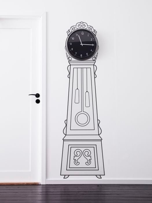 reloj mueble pintado