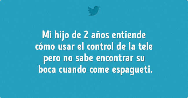 frase de padres, niño que sabe usar el control remoto