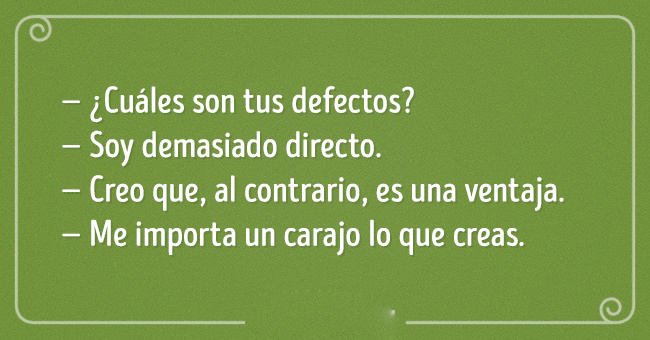 frase de trabajo soy directo