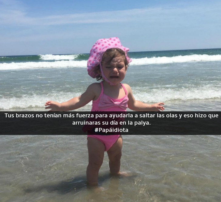 niña en el mar llorando