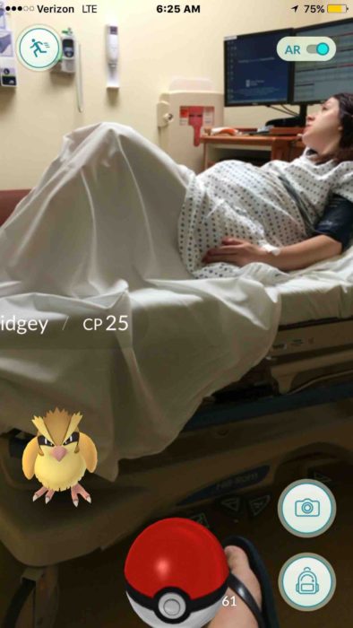 Un pokemón en el hospital