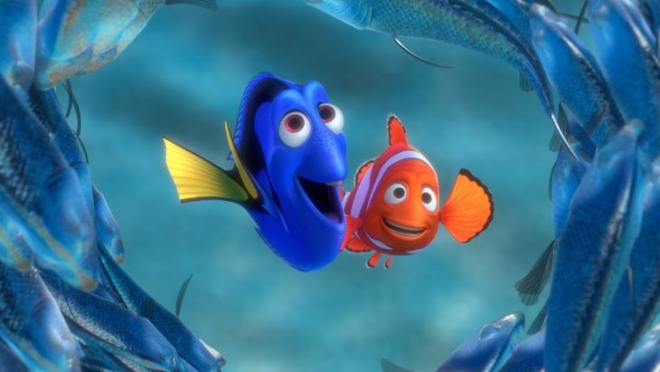 dory con marlyn en el mar