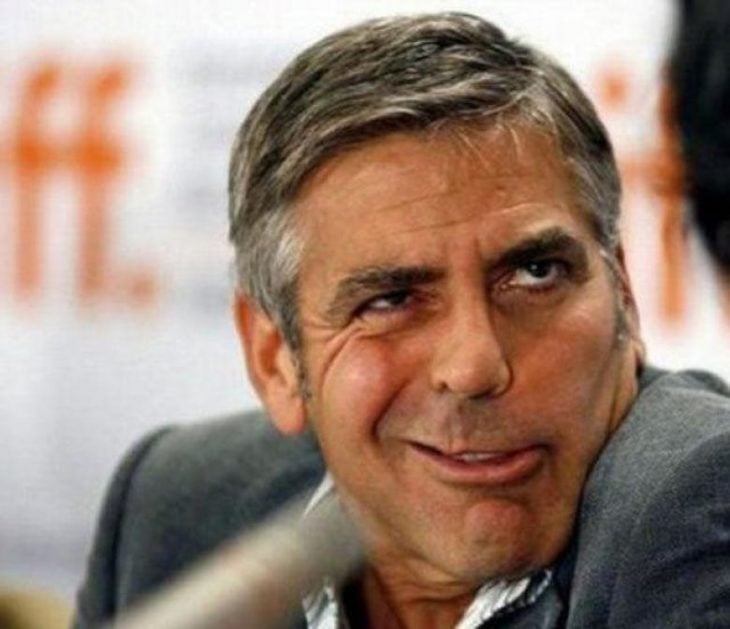 geroge clooney cara graciosa 