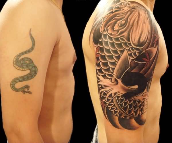 cover up tatuaje serpiente
