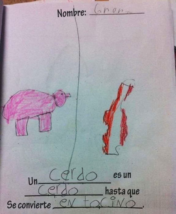 un cerdo es un cerdo hasta que se convierte en tocino