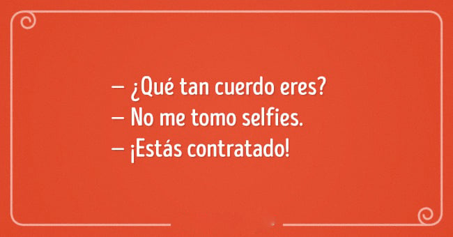 frase de trabajo tomarse selfies