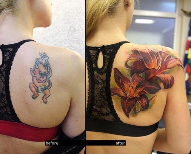 cover up tatuaje de diablo