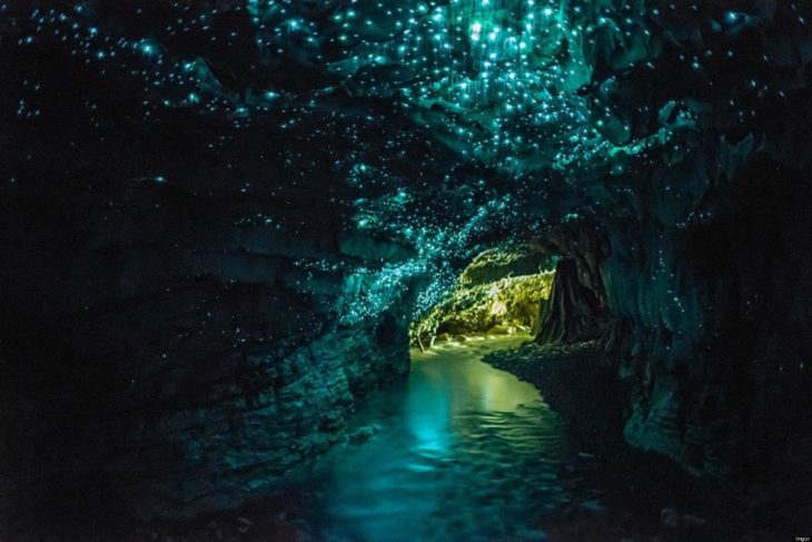 fluorescencia en una cueva