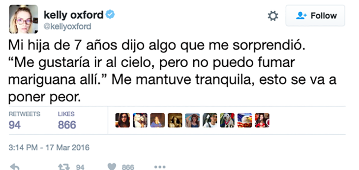 twitter niña de 7 años mariguana