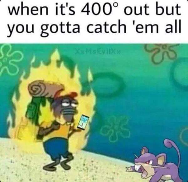 Adictos Pokemón Go meme