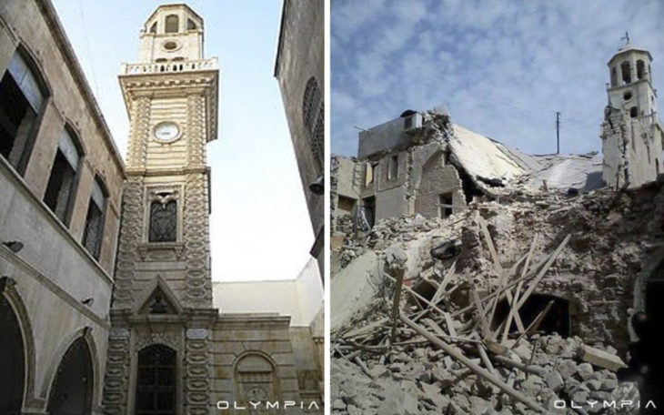 Aleppo, Siria. Fotos del antes y desppués de la guerra