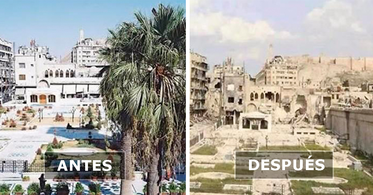 Impactantes fotos del ANTES y DESPUÉS de la guerra en Siria