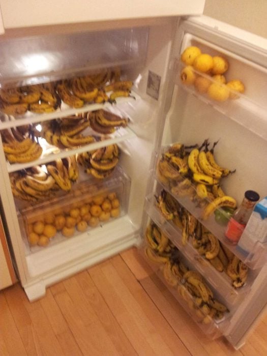 Fotos de bananas en refrigerador