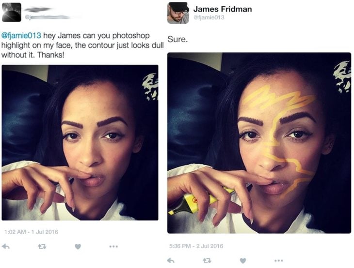 James Fridman puedes remarcar mi cara